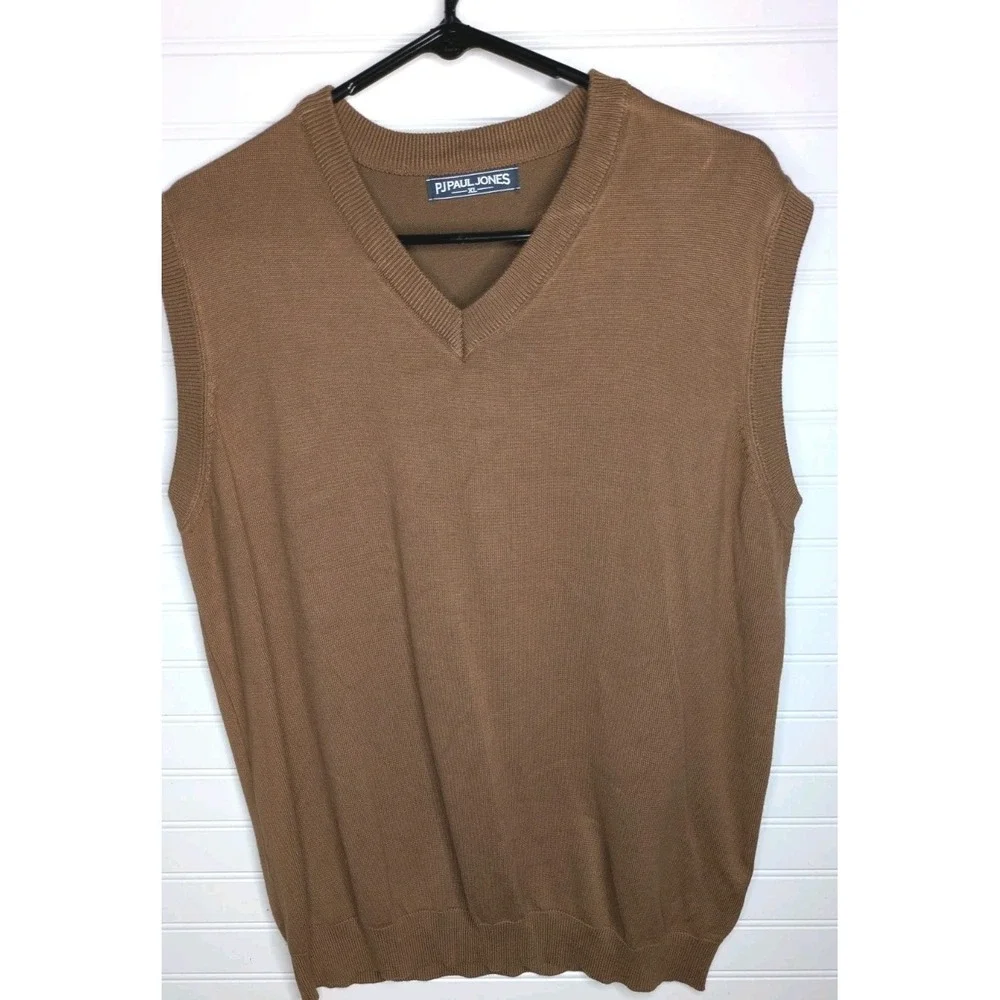 PAUL‎ JONES Men's Vests XL (Lot of 3) V-Neck Sweater Stretchy Career Wear Office